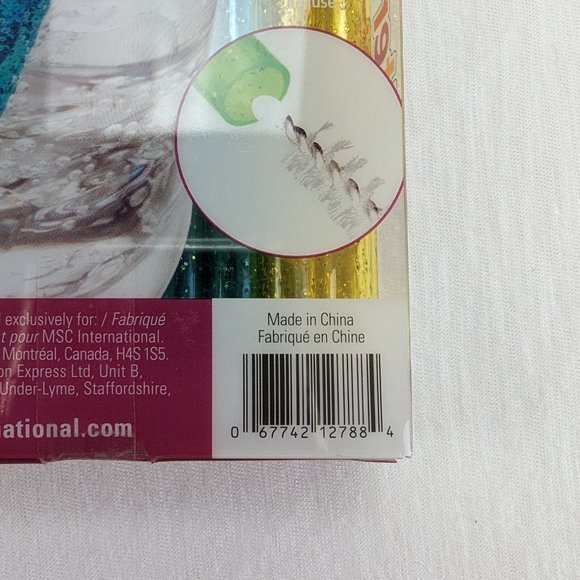 Joie Glitter Straws Reusable 20 Piece Cleaning Brush Included New in Package - Picture 4 of 5